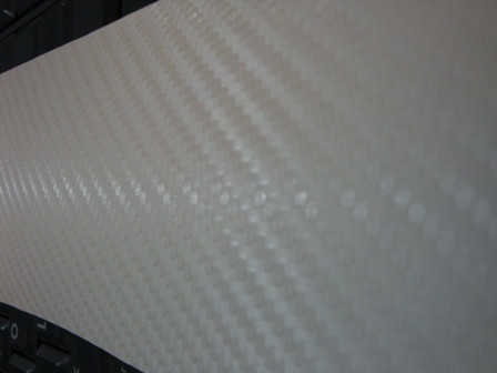 Folie carbon 3D alba cu tehnologie de eliminare a bulelor de aer