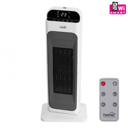 Radiator ceramic smart 2000w, wifi, ios si android, control touch screen sau telecomanda