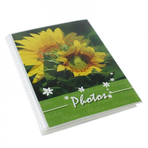 Album foto sunflower, capacitate 24 fotografii 10x15, slip in, 12 file