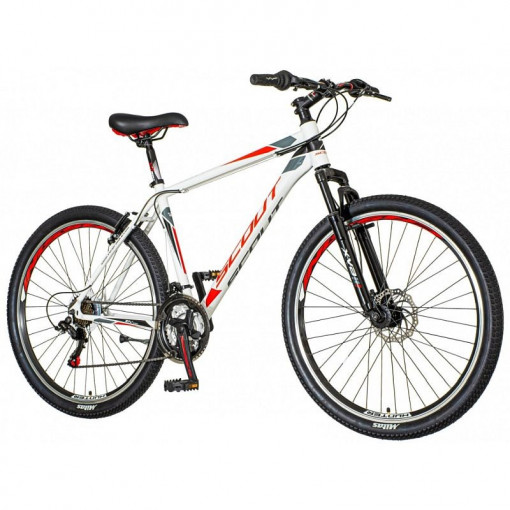 Bicicleta mountain bike 27.5 inch, 21 viteze, schimbator shimano, v-brake, cadru otel, scout
