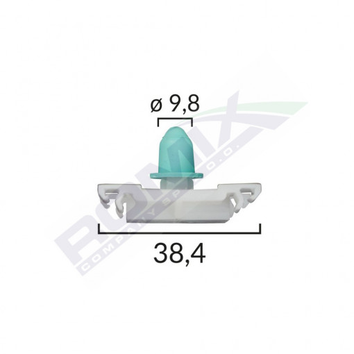 CLIPS FIXARE ELEMENTE EXTERIOARE PENTRU VW - ALB SET 10 BUC