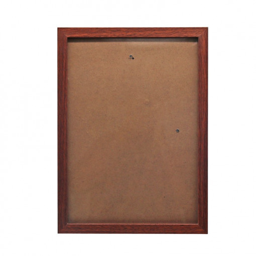 Rama foto a4, pentru perete sau birou, aspect vintage, lemn culoare maro