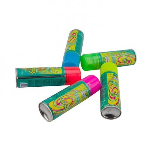 Spray confetti panglici pentru petreceri, 68 ml, crazy strings, land of colors culoare verde
