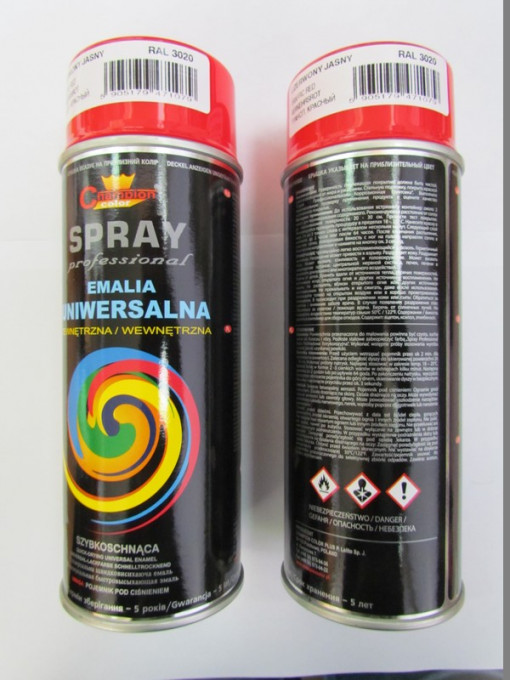 Spray vopsea Profesional CHAMPION RAL 3020 Rosu 400ml