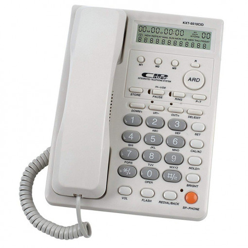 Telefon fix cu functie calculator, hold, 12 digiti, handsfree, panatel