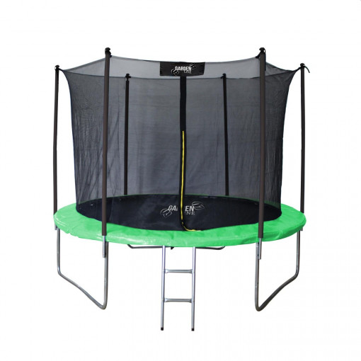 Trambulina copii, 252 c,m diametru, plasa de protectie, scara acces, maxim 100 kg