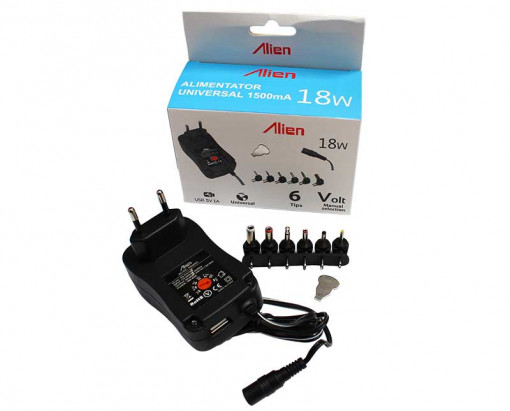Alimentator stabilizat reglabil 1500ma 3V-12V + USB MIV