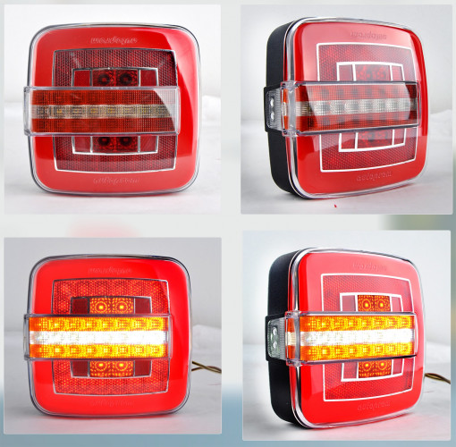 Lampa stop patrata LED SMD 202101-D 12V