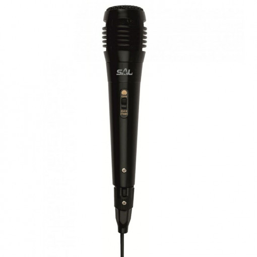Microfon dinamic de mana, conector xlr 6.3 mm, sal