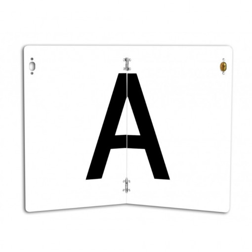 PLACA INSEMN -A- 400X300 MM ALUMINIU PLIABILA VERTICAL HICO