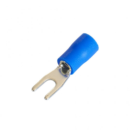 SET 100 PAPUCI ELECTRICI TERMINALI TIP FURCA IZOLATI 4.3MM