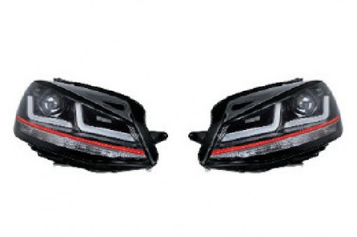 SET 2 FARURI LED PENTRU VW GOLF VII (2012-2016) ROSU LEDriving XENON / POZITIE HALOGEN LEDHL104-GTI OSRAM