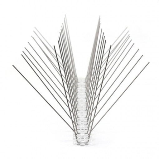 Banda tepi anti pasari, 4 randuri, lungime 50 cm, metal