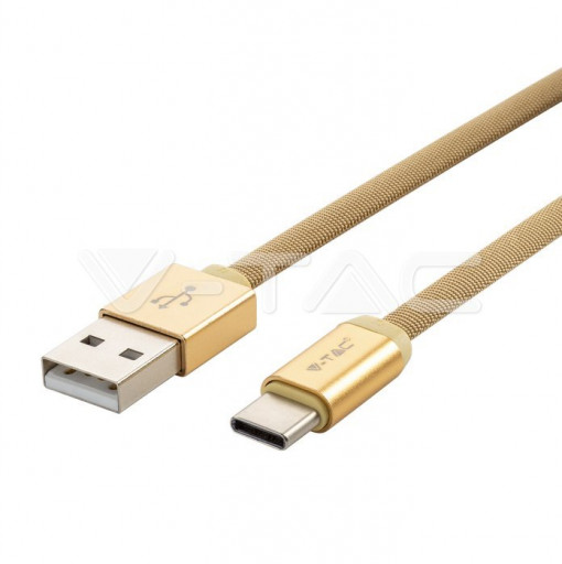 Cablu Tip C USB 1 Metru Auriu Ruby Series COD: 8499