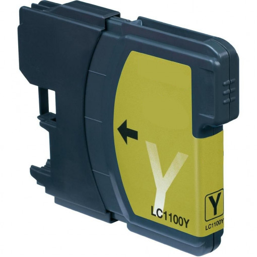Cartus compatibil pentru brother lc1100 lc980 lc61 yellow