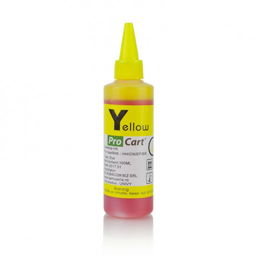 Cerneala dye compatibila universala, yellow