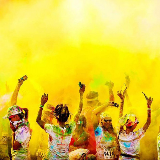 Pudra neon uv holi pachet 100 grame culoare galben uv