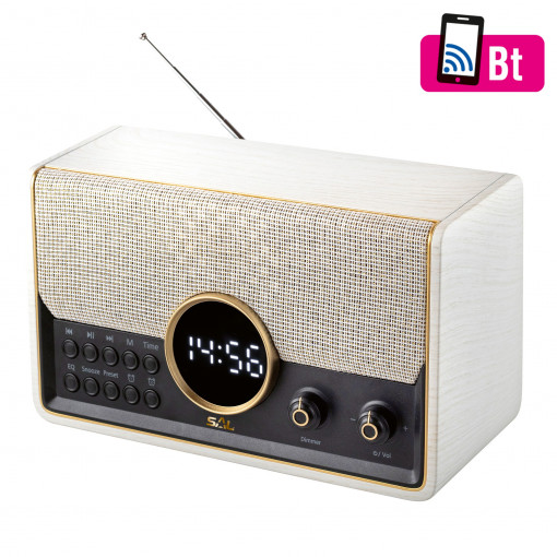 Radio 7 in 1, hifi stereo, bluetooth, mp3, usb, microsd, redare smartphone, alarma, afisaj ora