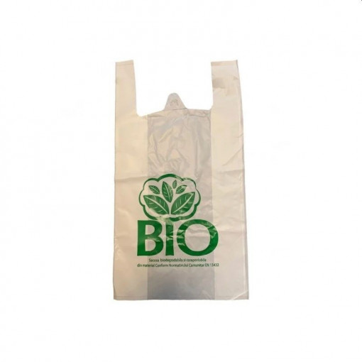 Set 100 sacose biodegradabile tip maieu, 50 x 27 cm