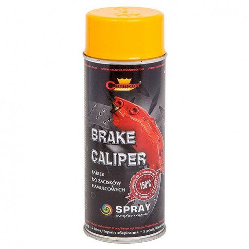 Spray vopsea Profesional pentru ETRIERI Rezistent Termic GALBEN +150°C 400ml