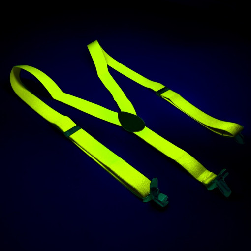 Bretele fluorescente trendy culoare galben