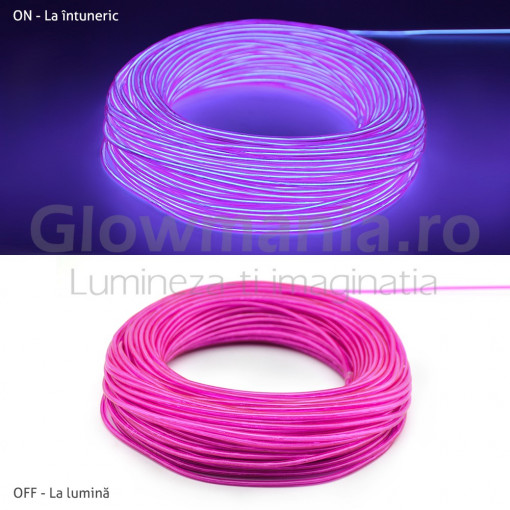 Fir electroluminescent neon flexibil el wire 3,2 mm culoare violet