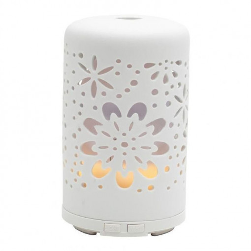 Lampa aromaterapie, umidificator cu ultrasunete, 100ml, usb, 2 moduri iluminare