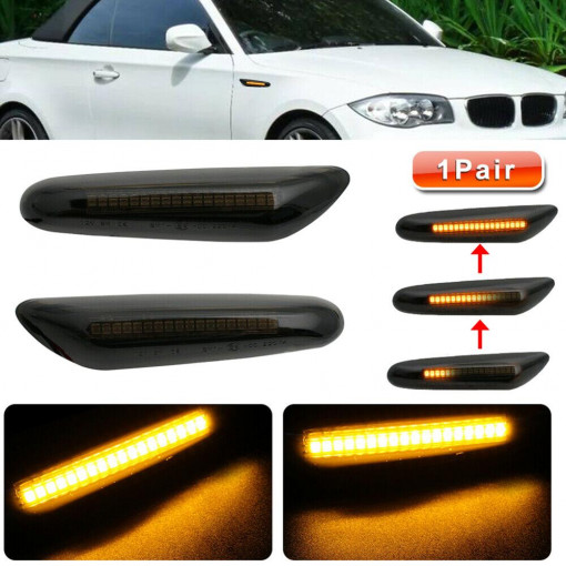 Lampi LED semnalizare dinamica compatibila : BMW Seria 3 , seria 5 , X1 COD: A031D