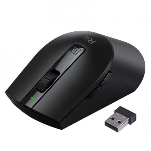 Mouse optic wireless 2.4ghz, 3200 dpi, usb, led indicator, 6 butoane, rii