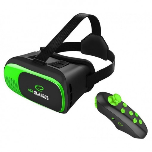 Ochelari vr 3d smartphone 3.5-6 inch, telecomanda bluetooth, android ios, esperanza