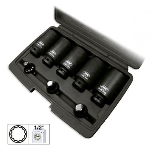 SET DE 8 TUBULARE SI CAPETE XZN 1/2inch DE IMPACT