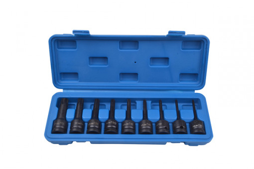 SET IMBUSURI TORX STAR DE IMPACT , 1/2 INCH, 9 PIESE - MARCO TOOLS