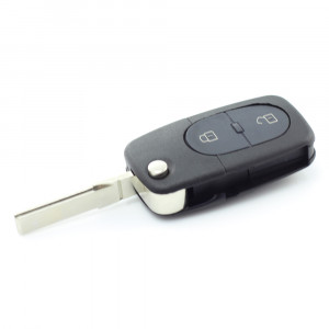 Audi - carcasă cheie tip briceag cu 2+1 butoane (1 buton de panică) și baterie 1616 - CARGUARD - Img 6
