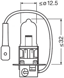 BEC 12V H3 55 W ORIGINAL BLISTER 1 BUC OSRAM - Img 3