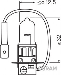 BEC CAMION 24V H3 70 W ORIGINAL OSRAM - Img 3