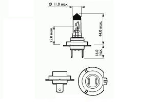BEC FAR H7 12V 55W PX26D BASIC SCT - Img 1