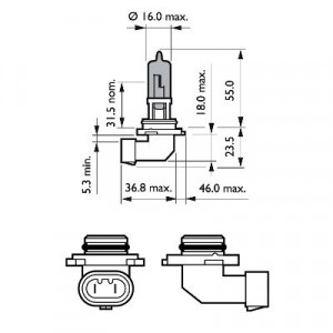 BEC FAR HB3 12V P20d 65W (blister) WHITE VISION ULTRA PHILIPS - Img 3