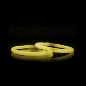 Betisoare bratari luminoase glow sticks, diverse culori, set 100 bucati culoare galben - Img 21