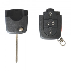 CARCASA CHEIE CONTACT PENTRU SKODA FABIA / OCTAVIA, 3+1 BUTOANE, CU CHEIE - Img 3
