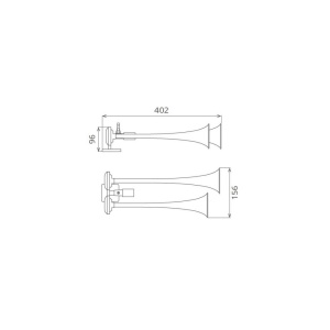 CLAXON CROM CAMION CU DOUA GOARNE 24V 1A - Img 5