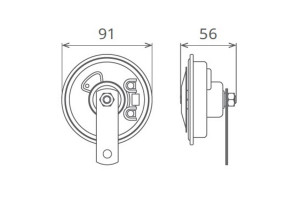 CLAXON ELECTROMAGNETIC 12V 5A TON INALT - Img 3
