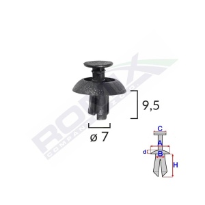 CLEMA FIXARE BARA PROTECTIE PENTRU TOYOTA LEXUS SET 10 BUC - Img 3