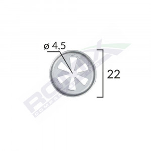 CLEMA FIXARE ELEMENTE EXTERIOR PENTRU VW, SKODA, AUDI, FORD, SEAT 4.5X22MM SET 10BUC - Img 2