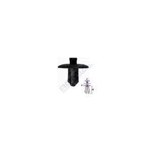 CLIPS FIXARE ELEMENTE EXTERIOARE PENTRU AUDI/LEXUS/TOYOTA 7.4X12.3MM - NEGRU SET 5 BUC - Img 4