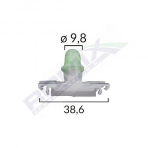 CLIPS FIXARE ELEMENTE EXTERIOARE PENTRU VW - ALB SET 10 BUC - Img 2