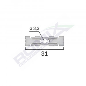 CLIPS FIXARE PLAFON PENTRU GRUP VAG - ALB SET 10 BUC - Img 2