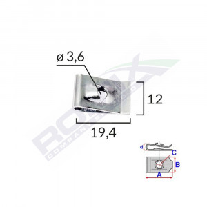 CLIPS METALIC FIXARE UNIVERSAL SET 25 BUC - Img 1