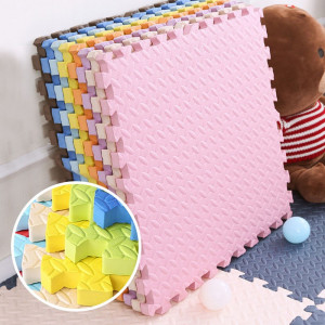 Covoras puzzle xl, 60x60 cm, grosime 2 cm, spuma eva, 2 piese culoare galben - Img 7