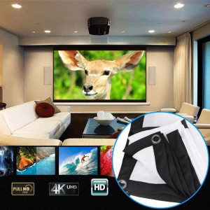 Ecran de proiectie 120 inch 16:9 textil, manual, portabil, fixare perete - Img 5