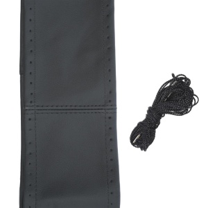 HUSA VOLAN CU SNUR PIELE NATURALA NEGRU 42-43 cm - Img 8